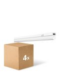 Multipack 4x Ledvance Réglette LED Linear Compact Commutateur 14W 1400lm - 830 Blanc Chaud | 120cm