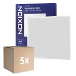 Multipack 5x Noxion Panneau LED Ecowhite V4.0 28W 3400lm - 840 Blanc Froid | 60x60cm - UGR <19 - Philips driver