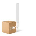 Multipack 10x Noxion Lucent PL-S LED  6W - 830 Blanc Chaud | 2-Pins - Équivalent 11W