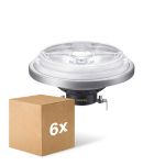 Multipack 6x Philips MASTER LED Spot G53 AR111 10.8W 620lm 9D - 930 Blanc Chaud | Meilleur rendu des couleurs - Dimmable - Équivalent 50W