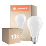 Multipack 10x Ledvance Classic LED E27 Poire Filament Dépolie 17W 2452lm - 840 Blanc Froid | Équivalent 150W