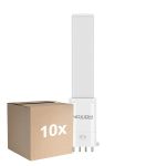 Multipack 10x Noxion Lucent PL-S LED  4.3W - 827 Blanc Très Chaud | 4-Pins - Équivalent 9W