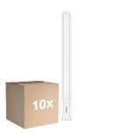 Multipack 10x Philips CorePro PL-L LED Ampoule Mains 24W - 830 Blanc Chaud | 4-Pins - Équivalent 55W