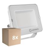 Multipack 8x Ledvance Projecteur LED Compact Blanc 50W 5000lm 100D - 865 Lumière du Jour | IP65 - Symétrique 