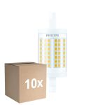 Multipack 10x Philips LED Linear R7s CorePro 78mm 11.5W 1521lm - 830 Blanc Chaud |Équivalent 100W