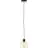 Brilliant Casto Suspension Luminaire Verre Suspension Luminaire Métal Noir Beige | 190mm - Convient pour 1x E27