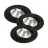 Lot 3x Nordlux Spot Fremont Métal Noir 4.5W 345lm 36D - 827 Blanc Très Chaud | 85mm - IP23- Dimmable