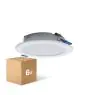 Multipack 6x Lot 6x Downlight LED Pan 6W 480lm 830 Blanc Chaud | 93mm - Diamètre 75mm