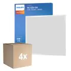 Multipack 4x Philips Panneau LED CoreLine RC132V 26W 3600lm - 840 Blanc Froid | 60x60cm - UGR 
