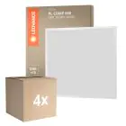 Multipack 4x Ledvance Panneau LED Compact Aluminium Blanc 33W 3630lm - 840 Blanc Froid | 60x60cm - UGR < 19