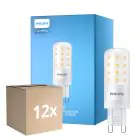 Multipack 12x Philips CorePro LED Capsule G9 Dépolie 4W 480lm - 827 Blanc Très Chaud | Dimmable - Équivalent 40W