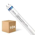 Multipack 10x Philips Tube LED T8 MASTER (HF) High Output 8W 1050lm - 840 Blanc Froid | 60cm - Équivalent 18W