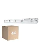 Multipack 4x Ledvance Réglette LED Étanche Imperméable Value 40W 4800lm - 840 Blanc Froid | 120cm 