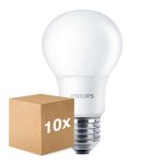 Multipack 10x Philips Corepro LED Lamp E27 Peer Mat 8W 806lm - 830 Warm Wit | Vervangt 60W