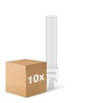 Multipack 10x Noxion Lucent PL-S LED 4.3W - 830 Warm Wit | 2-Pin - Vervangt 9W