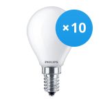 Multipack 10x Philips Corepro LED Lustre E14 Kogel Mat 2.2W 250lm - 827 Zeer Warm Wit | Vervangt 25W