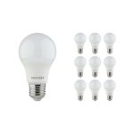 Multipack 10x Noxion Lucent Classic LED E27 Peer Mat 8W 806lm - 840 Koel Wit | Vervangt 60W