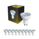 Multipack 10x Bright Choice LED Spot GU10 PAR16 4W 345lm 36D - 827 Zeer Warm Wit | Vervangt 50W