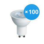 Multipack 100x Bright Choice LED Spot GU10 PAR16 4W 345lm 36D - 827 Zeer Warm Wit | Vervangt 50W