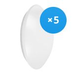 Multipack 5x Ledvance LED Bulkhead Surface Circulair 250 Wit 13W 920lm - 830 Warm Wit | 250mm - IP44 