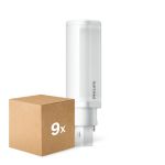 Multipack 9x Philips CorePro PL-C LED 5.9W 660lm - 840 Koel Wit | 2-Pin - Vervangt 13W