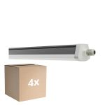 Multipack 4x Ledvance Waterdicht Montagebalk Vochtbestendig FLEX Doorvoerbedrading 42W 6800lm - 840 Koel Wit | IP66 - Vervangt 2x 58W