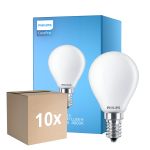 Multipack 10x Philips Corepro LED Lustre E14 Kogel Mat 6.5W 806lm - 840 Koel Wit | Vervangt 60W