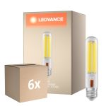 Multipack 6x Ledvance LED Lamp NAV LED FIL V E40 41W 7000lm - 727 Zeer Warm Wit | Vervangt 100W