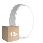 Multipack 10x Ledvance LED Bulkhead Rond Wit 9.5W 1220lm - 830-840 CCT | 262mm - IP65