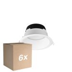 Multipack 6x Noxion LED Downlight Hera Diep Inbouw Wit 21W 2400lm 100D - 827-830-840 CCT | 226mm - Zaagmaat 200mm