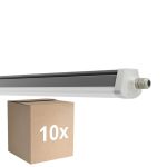 Multipack 10x Ledvance Waterdicht Montagebalk Vochtbestendig FLEX Doorvoerbedrading 34W 5600lm - 840 Koel Wit | 120cm - Vervangt 2x36W