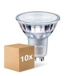 Multipack 10x Philips Corepro LED Spot GU10 PAR16 3W 230lm 36D - 827 Zeer Warm Wit | Dimbaar - Vervangt 35W