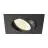 SLV New Tria 68 Spot Aluminium Zwart Vierkant 8.3W 750lm 60D - 930 Warm Wit | Zaagmaat 68mm - Beste Kleurweergave - Dimbaar 