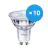 Multipack 10x Philips Corepro LED Spot GU10 PAR16 4.6W 355lm 36D - 827 Zeer Warm Wit | Vervangt 50W