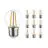 Multipack 10x Noxion Lucent Lustre LED E27 Kogel Filament Helder 2.5W 250lm - 827 Zeer Warm Wit - Vervangt 25W
