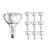 Multipack 10x Philips BR125 IR 250W E27 230-250V Helder