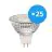 Multipack 25x Noxion LED Spot GU5.3 MR16 4.4W 345lm 12V 36D - 827 Zeer Warm Wit | Dimbaar - Vervangt 35W