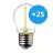 Multipack 25x Noxion Lucent LED E27 Kogel Filament Helder 1.4W 136LM - 827 Zeer Warm Wit | Vervangt 15W