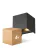 Multipack 4x D'Lite Wandlamp Elingen Aluminium Zwart Up & Down 4.9W 480lm - 830 Warm Wit | IP65