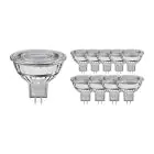 Multipack 10x Noxion LED Spot GU5.3 MR16 7.5W 621lm 60D - 840 Koel Wit | Dimbaar - Vervangt 50W