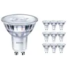 Multipack 10x Philips Corepro LED Spot GU10 PAR16 3W 230lm 36D - 830 Warm Wit | Dimbaar - Vervangt 35W