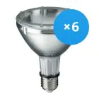 Multipack 6x Philips MASTERColour E27 CDM-R Elite PAR30L 70W 40D - 930 Warm Wit | Beste Kleurweergave