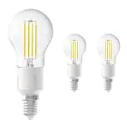 Multipack 3x Calex Smart Tuya Wifi E14 Kogel 4.5W 450lm - 818-830 Afstembaar Wit | Dimbaar - Vervangt 40W 