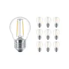 Multipack 10x Philips Corepro LED Lamp E27 Peer Helder 7W 806lm - 827 Zeer Warm Wit | Vervangt 60W