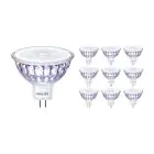Multipack 10x Philips Master Value LED Spot GU5.3 MR16 5.8W 460lm 36D - 930 Warm Wit | Beste Kleurweergave - Dimbaar - Vervangt 35W