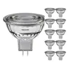 Multipack 10x Noxion LED Spot GU5.3 MR16 7.5W 621lm 36D - 827 Zeer Warm Wit | Dimbaar - Vervangt 50W