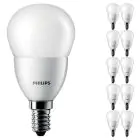 Multipack 10x Philips Corepro LED Lustre E14 Kogel Mat 2.8W 250lm - 827 Zeer Warm Wit | Vervangt 25W