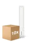 Multipack 10x Philips Corepro PL-L LED 8W 960lm - 830 Warm Wit | 4-Pin - Vervangt 18W