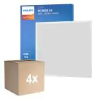 Multipack 4x Philips LED Paneel Ledinaire RC065B 28W 3400lm - 840 Koel Wit | 60x60cm - UGR 
