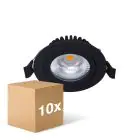 Multipack 10x Noxion LED Kantelbaar Slim Spot Zwart 6W 550lm - 930 Warm Wit | Zaagmaat 75mm - IP54 - Beste Kleurweergave 
